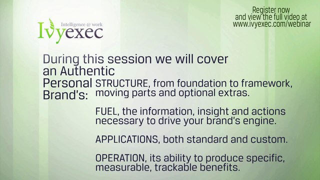 Personal Branding - Part 2 The Mechanics - How an Authentic Personal Brand Produces Specific, Measurable, Trackable Benefits