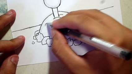 Dibujando papa mina (plants vs zombies 2) |speed drawing