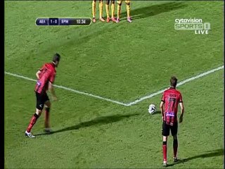 ΑΕΛ-Ερμής (Φάουλ Ταραλίδη 11')