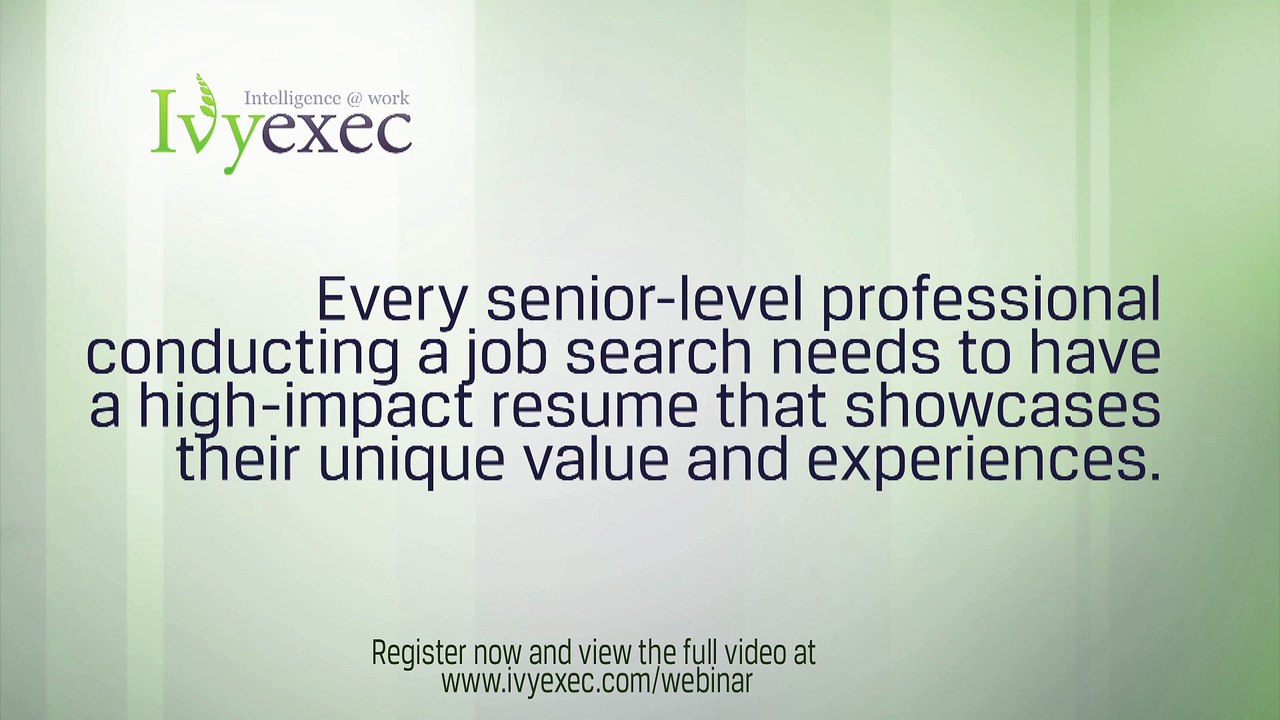 Executive Resumes 10 Do’s and Don’ts