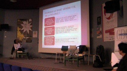 conférence à Perigueux sur les violences sexistes dans le sport-novembre2012