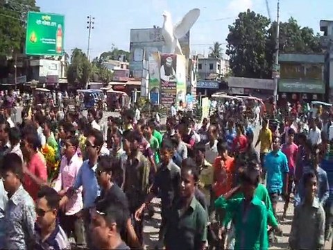 ঝিনাইদহে আওয়ামী লীগের হরতাল বিরোধী মিছিল ও সমাবেশ ( Jhenidah Jubolig MiSIL )