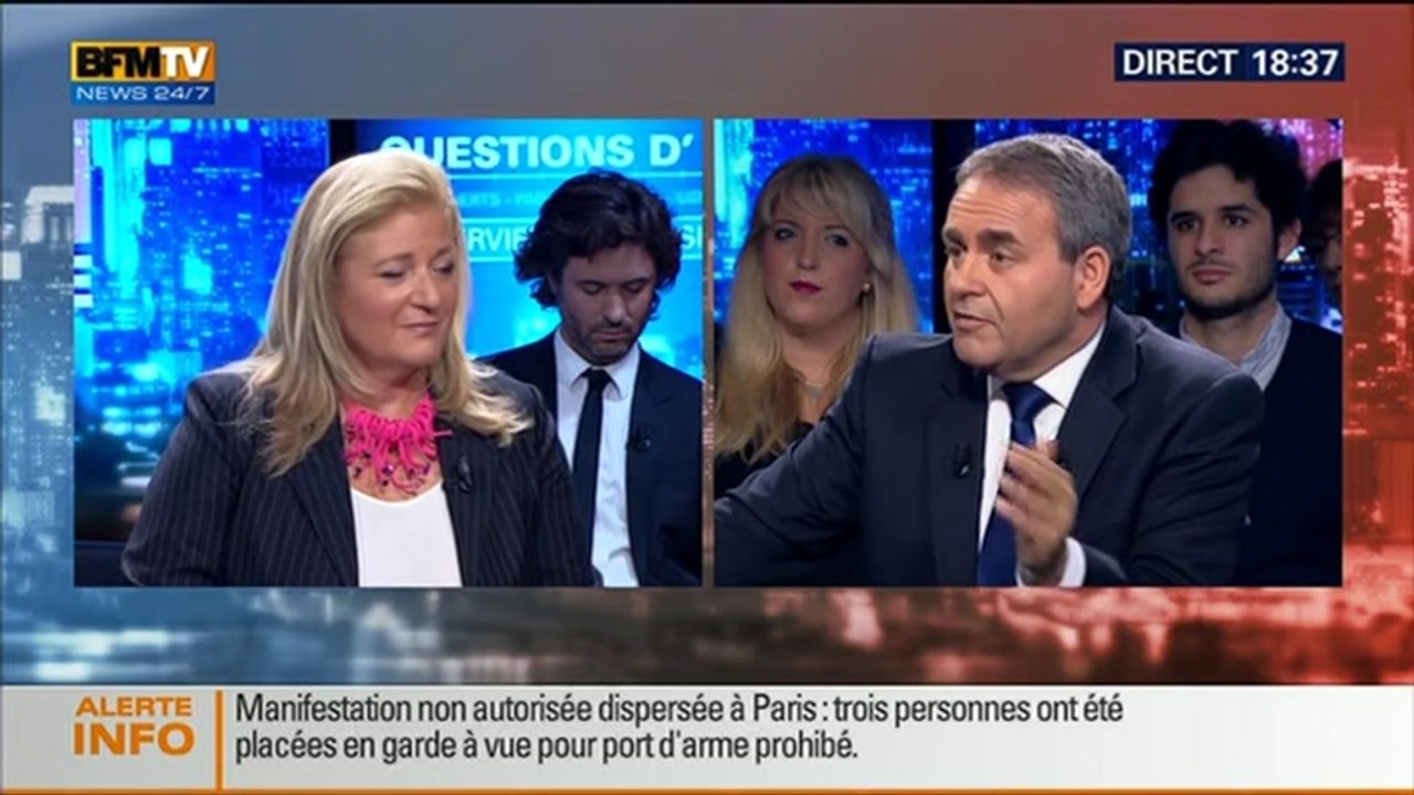 BFM Politique: L'interview BFM Business de Xavier Bertrand par Hedwige Chevrillon (2/6) - 02/11