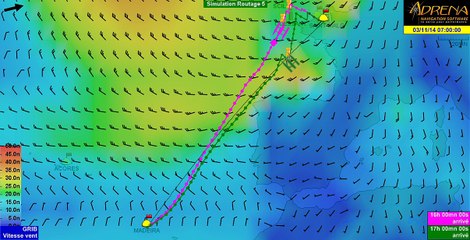 Routage : Ca va fumer sous les flotteurs des Ultimes.