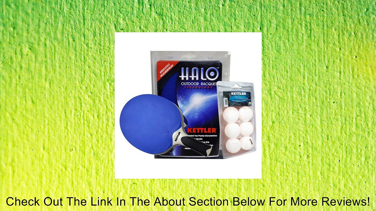 Kettler Halo 5.0 Outdoor Table Tennis Racquet Set Review