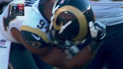 Robert Quinn sacks Colin Kaepernick for a 4-yard loss
