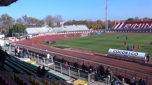 Icaro Sport. Rimini-Virtus Castelfranco, il riscaldamento