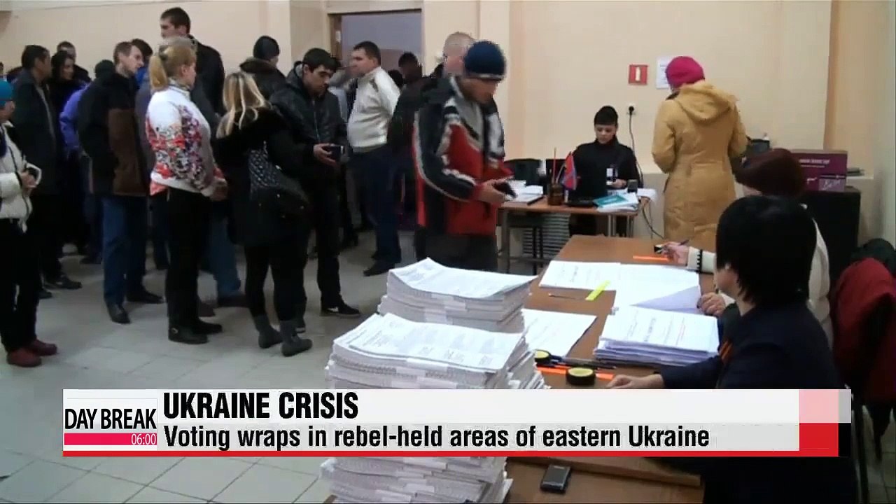 Voting concludes in rebel-held areas of eastern Ukraine