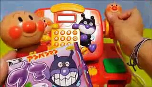 アンパンマン アニメ＆おもちゃ お菓子　お腹空いた名犬チーズ！バイキンマンに取られる！？anpanman toys