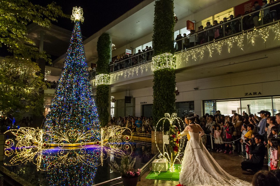 ファアリーハート・点灯式 ウェディングセレモニー (パークプレイス大分)