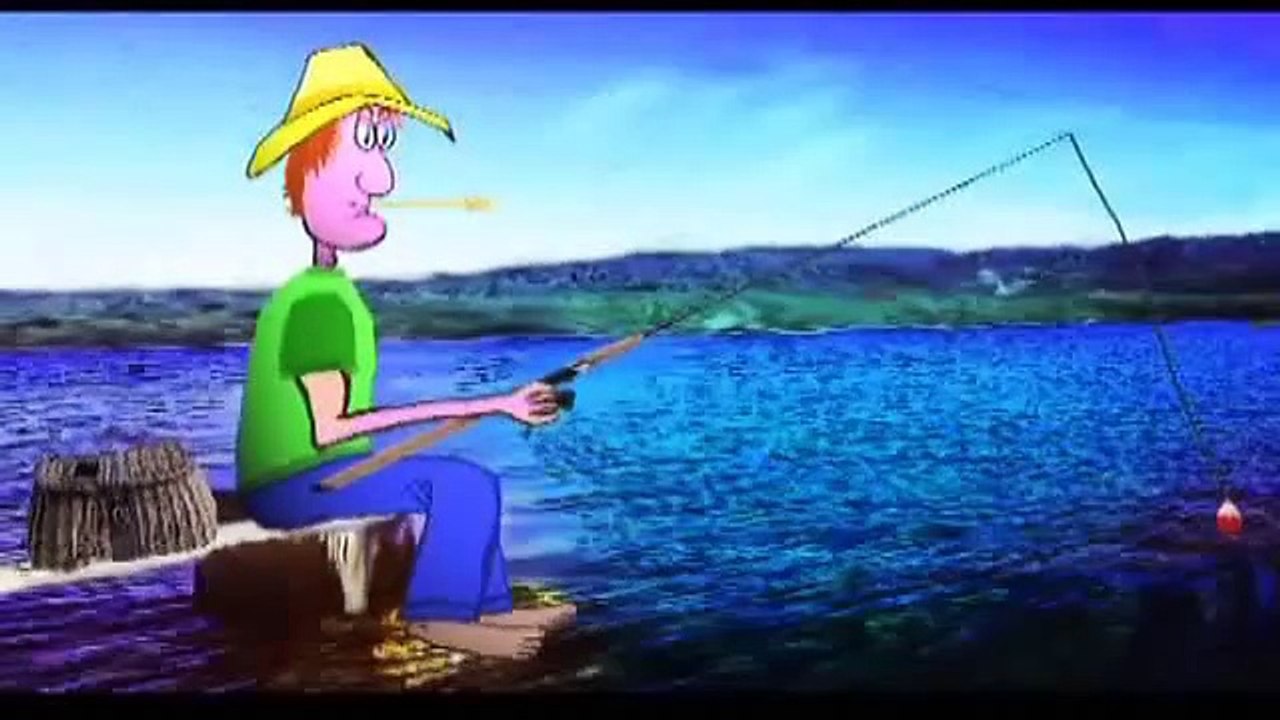 Fishing FUN and more --- crazy wild silly cartoon.  A Talking worm and more....