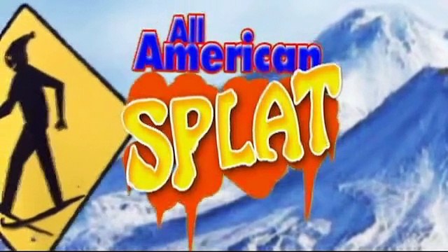 Winter Ski FUN downhill cartoon as this man finds a snow bunny. Silly Snow Cartoon