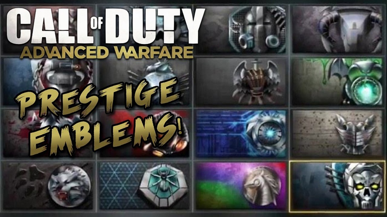 Call of Duty Advanced Warfare - ALL PRESTIGE EMBLEMS! By TheRegiioMonkey