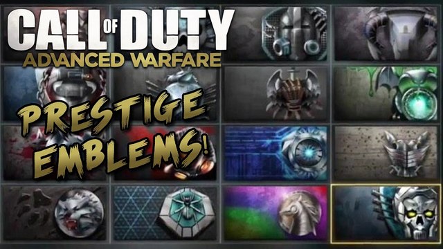 Call of Duty Advanced Warfare - ALL PRESTIGE EMBLEMS! By TheRegiioMonkey