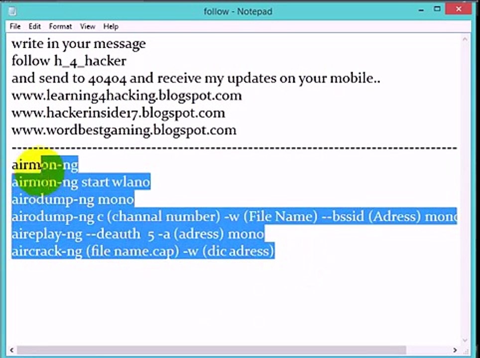 Hack wifi (part 2) By sohaib farooqi