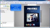 How to adjust the page flipping time for HTML5 digital publication?