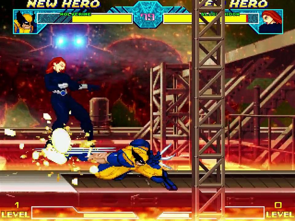 Comic Book Character VS Comic Book Character In A DC VS Marvel MUGEN Match / Battle / Fight