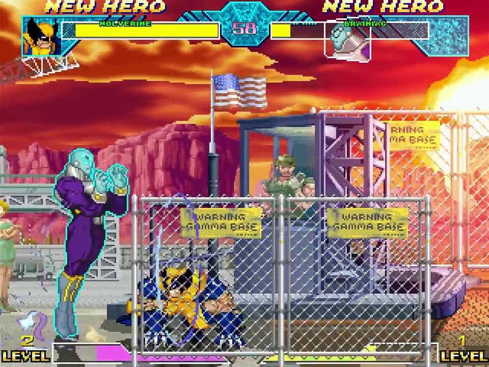 Comic Book Character VS Comic Book Character In A DC VS Marvel MUGEN Match / Battle / Fight