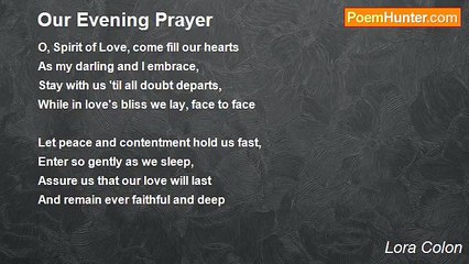 Lora Colon - Our Evening Prayer