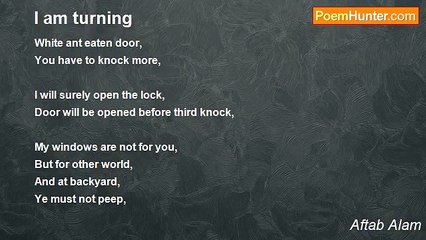 Aftab Alam - I am turning
