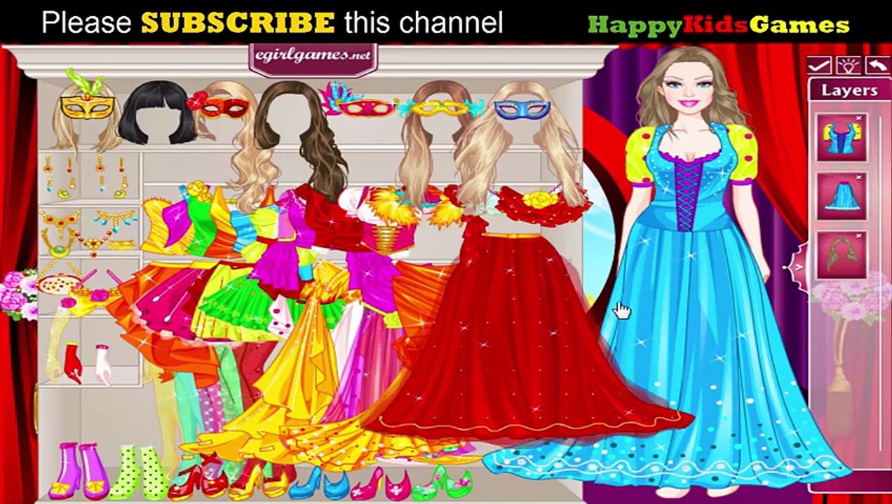 Barbie Games - BARBIE MASQUERADE PRINCESS DRESS UP - Play Barbie Games Online - 1080P