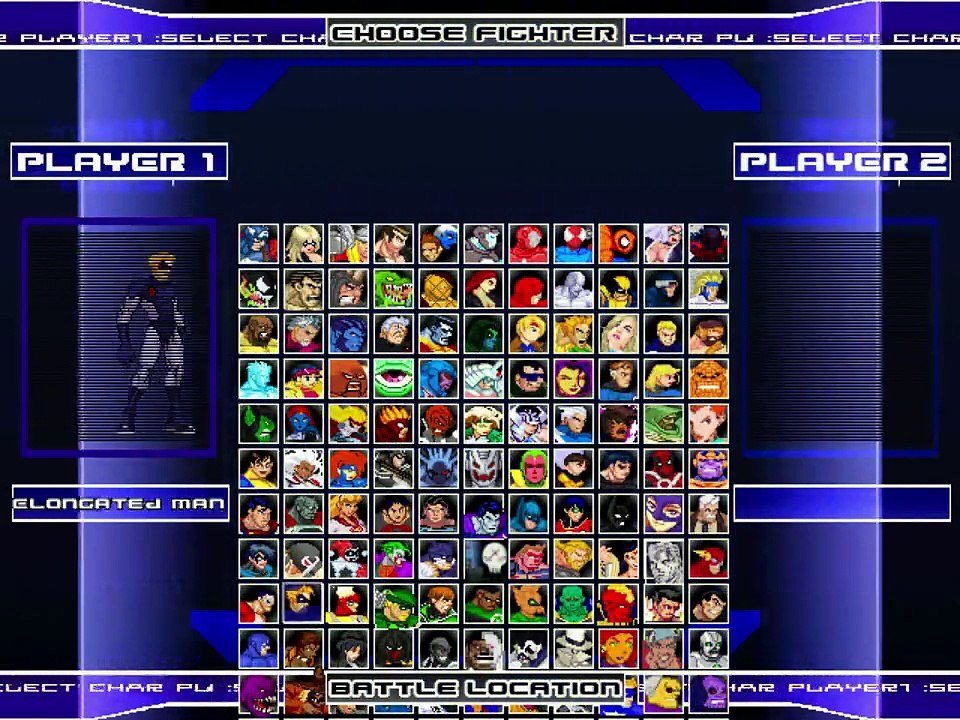 Comic Book Character VS Comic Book Character In A DC VS Marvel MUGEN Match / Battle / Fight