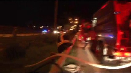 Sürücü yanmaktan son anda kurtuldu