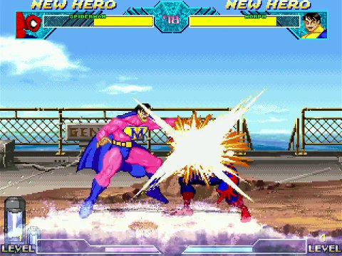 Comic Book Character VS Comic Book Character In A DC VS Marvel MUGEN Match / Battle / Fight