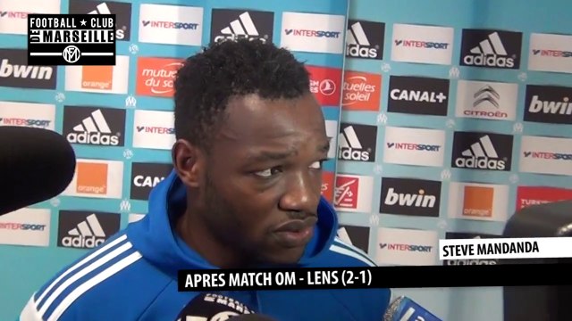 La réaction de Steve Mandanda après OM - Lens (2-1)