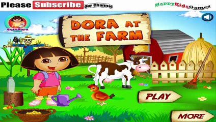 Dora the explorer Games - DORA AT THE FARM GAME  - walkthrough