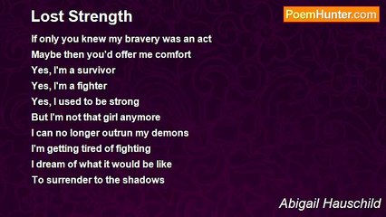 Abigail Hauschild - Lost Strength