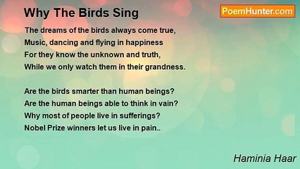 Haminia Haar - Why The Birds Sing