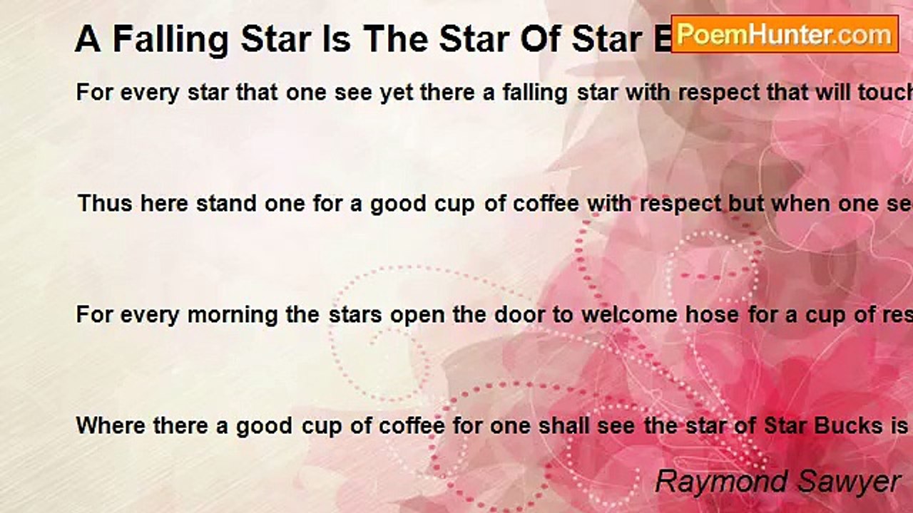 Raymond Sawyer - A Falling Star Is The Star Of...