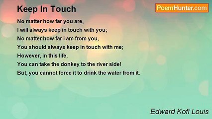 Edward Kofi Louis - Keep In Touch