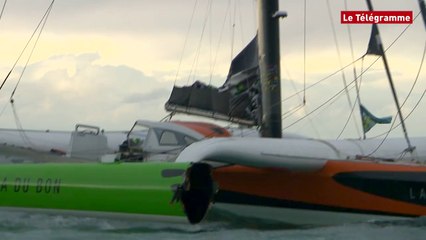 Route du Rhum. Sodébo se dirige vers Roscoff