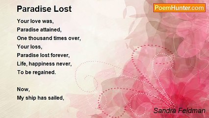 Sandra Feldman - Paradise Lost