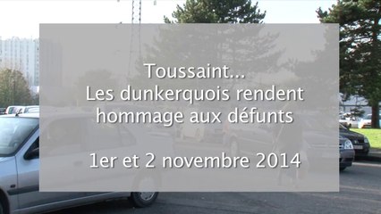 Tải video: Les dunkerquois rendent hommage aux défunts - Toussaint 2014