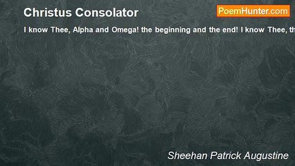 Sheehan Patrick Augustine - Christus Consolator