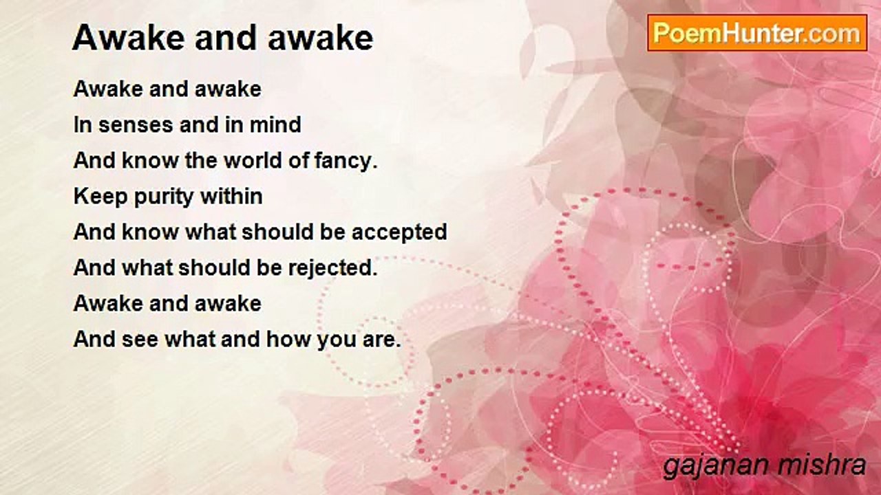 gajanan mishra - Awake and awake