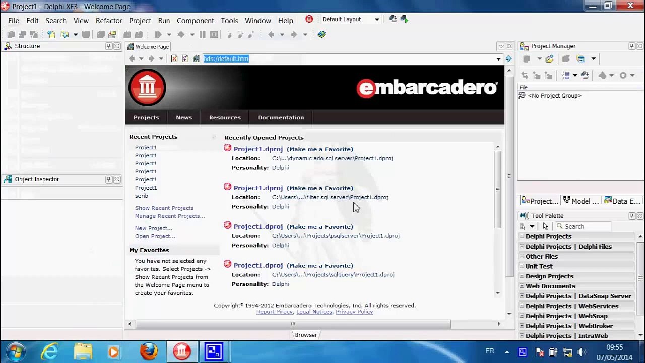 connect dynamically with sql server database delphi embracadero localhost