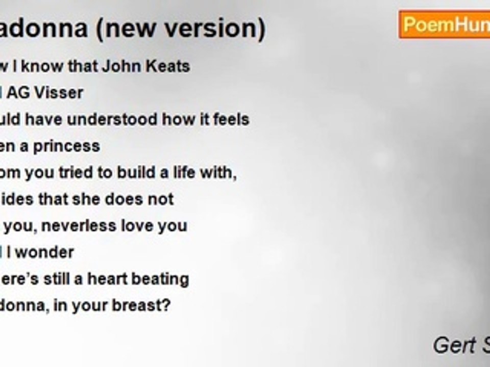 Gert Strydom - Madonna (new version)