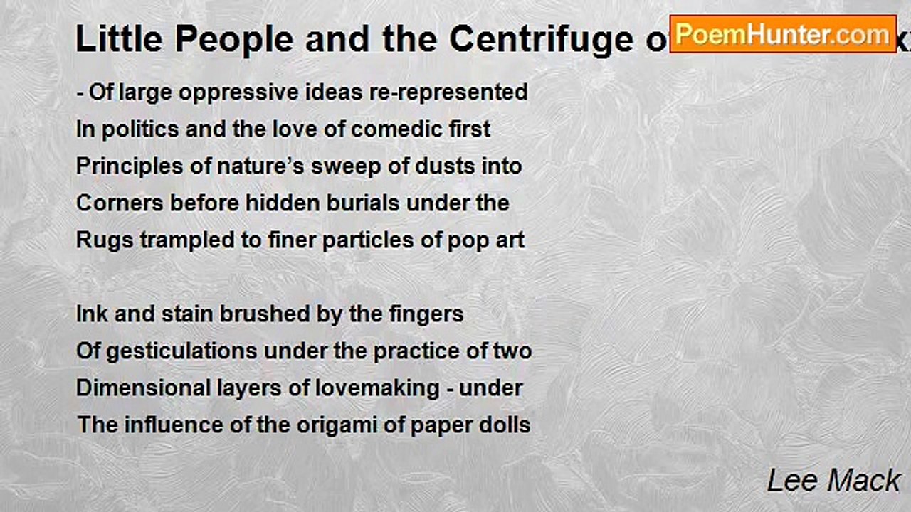 Lee Mack - Little People and the Centrifuge of...