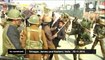 Clashes erupt after police try to disperse Muslims' march