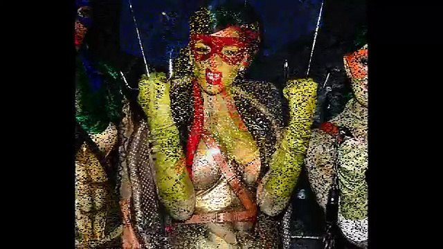 Rihanna comes out of her shell for Halloween as she dons Teenage Mutant Ninja Turtle costume