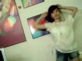 Very pretty, young chinese girl dancing - chinese girl