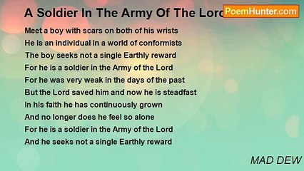 MAD DEW - A Soldier In The Army Of The Lord
