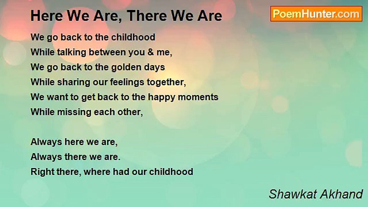 Shawkat Akhand - Here We Are, There We Are