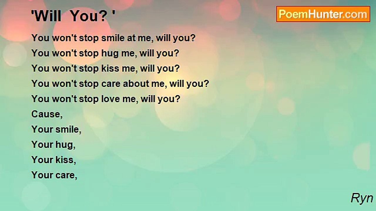 Ryn - 'Will  You? '