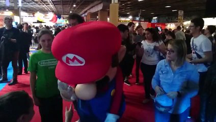 Mario en slow-motion à la Paris Games Week 2014