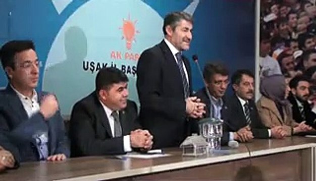 NURETTİN NEBATİ UŞAK AK PARTİ İL BİNASINDA KONUŞMA YAPTI